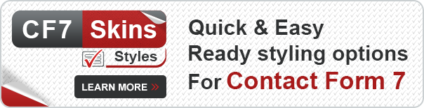 Quick & Easy Ready styling options for Contact Form 7 forms