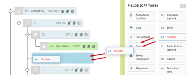 CF7 Skins - Visual Form Editor - Field Tag Edit Duplicate Remove